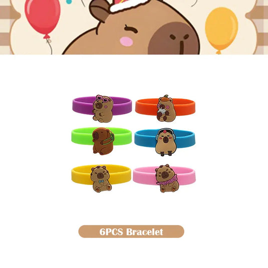Capybara Decoration Birthday Party Pavors for Girls Capybara Tableware Set Cup Plate Balloons Gift Bags Happy Banner Supplies