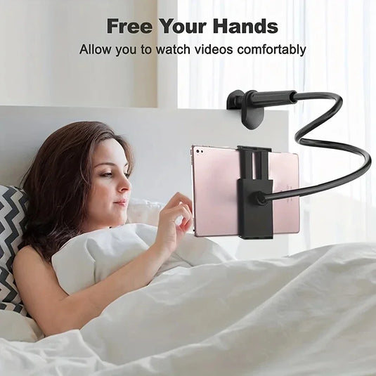 Lazy Bedside Desktop Live Foldable 70cm Mobile Phone Tablet Clip Stand Headrest Holder for IPad Samsung Tabs Xiaomi ASUS