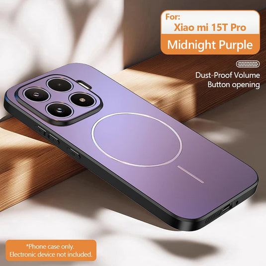 Luxury Matte For Magsafe Phone Case For Xiaomi 17 Pro Max 15 14 T POCO F7 Ultra Redmi K80 K70 K90 Pro Max Magnetic Charge Cover