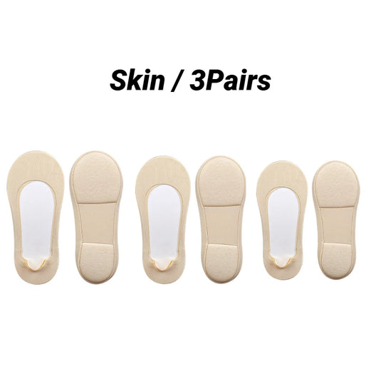 Women Boat Sock Plantar Fasciitis Shoes Insole Socks Insoles For Feet Shock Absorbing Shoe Sole Invisible Non Slip Pads