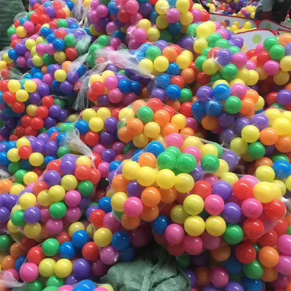 100PCS Outdoor Sport Ball Colorful Soft Water Swim Pool Ocean Wave Ball Baby Eco-Friendly Stress Air Ball Tent Toys