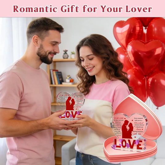 I Love You Gifts for Her Him - Valentines Day Gifts for Girlfriend Wife, Birthday Wedding Anniversary Romantic Heart Unique