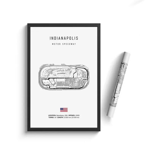 F1 Imola Circuit Canvas Wall Art, Formula 1 Motorsport Track Poster, Nordic Racing Canvas