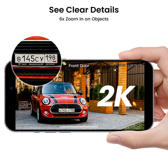 Dekco 2/4/6/8pcs Solar WiFi Camera 3MP 100% Wire-Free 5000mAh Battery Two-way Audio Security Camera Wireless PTZ CCTV Camera