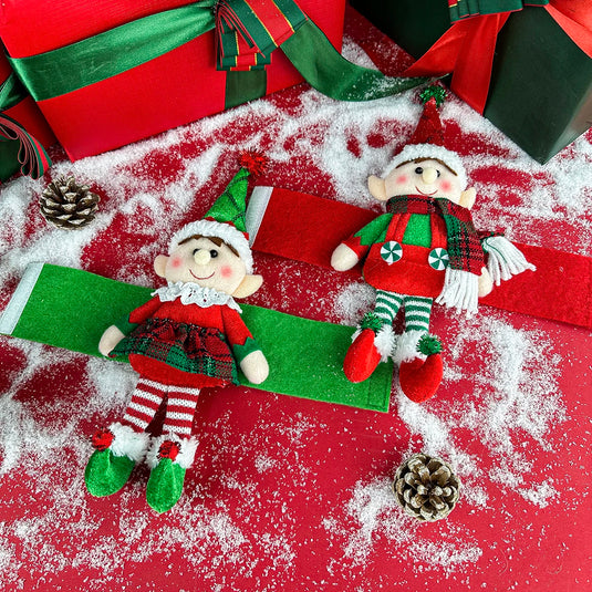 Elf fairy figurine curtain hooks, Christmas decorations, display window ornaments, hotel restaurant supplies, party props