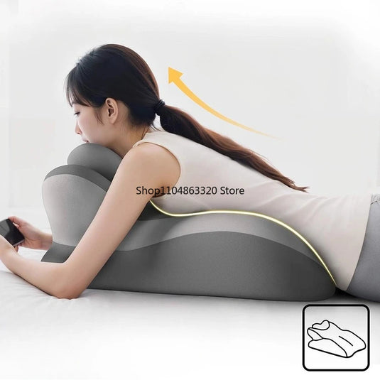 Memory Foam Wedge Pillow – Ergonomic Neck, Leg & Back Support Pillow for Bed & Sofa | Pain Relief Comfort
