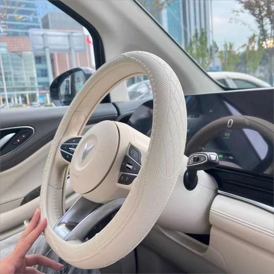 Napa Leather Steering Wheel Cover | 14.5–15 Inch