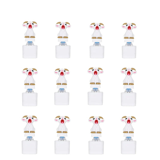 Screaming Goat & Seagull Mine Sound Button Keychain,Light Up Mechanical Switch Fidget Clicker,Noise Maker Novelty Gift for Party
