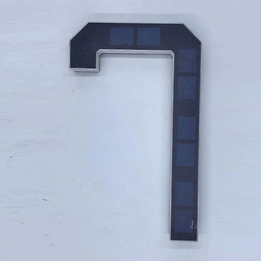 LED Solar House Number Light Waterproof Address Sign Modern Light Sensor Door Plate for Outdoor Home Yard Wall Decoration Use