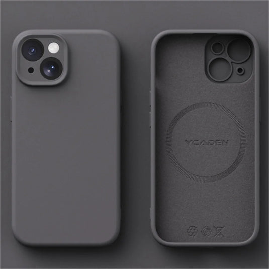Liquid Silicone Wireless Charge Cover For iPhone 16 15 14 12 11 13 Pro Max 16 Plus Case Original Magnetic Magsafe Phone Case