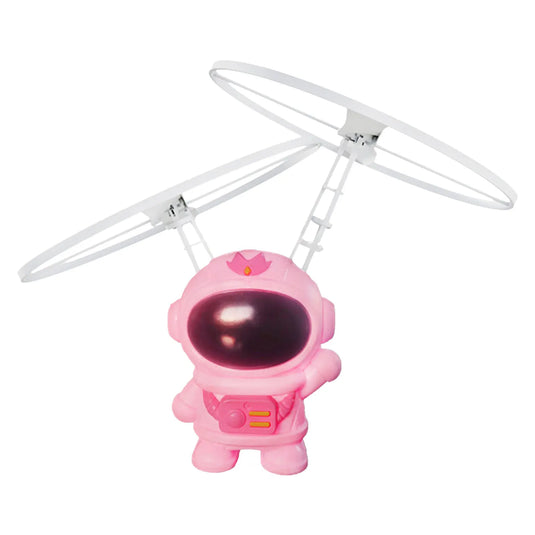 Flying Robot Astronaut Hand-Controlled Drone Toy, Interactive RC Flying Robot with Dual Wings
