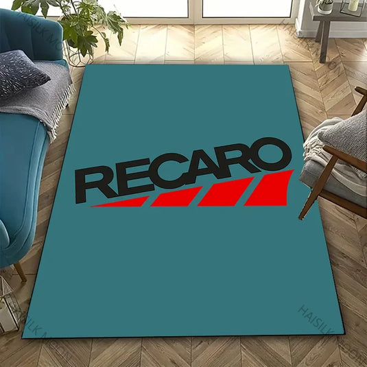 Multiple Sizes R-Recaro Logo Printed Carpet Living Room Bedroom Office Large Rug Coffee Table Balcony Mat Birthday Thanksgiving