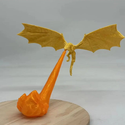 Fire Dragon Bookshelf Ornament, Flying Dragon Bookshelf Decoration Valentine's Gift, Halloween Indoor Desktop Statue Ornament