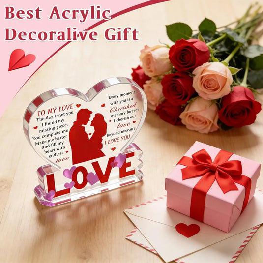 I Love You Gifts for Her Him - Valentines Day Gifts for Girlfriend Wife, Birthday Wedding Anniversary Romantic Heart Unique