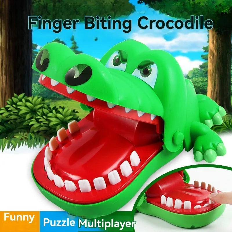 Crocodile Biting Finger Toy Shark Pulling Teeth Parent-child Game Vicious Dog Biting Hand Toy Trick Human Props Multiplayer Game