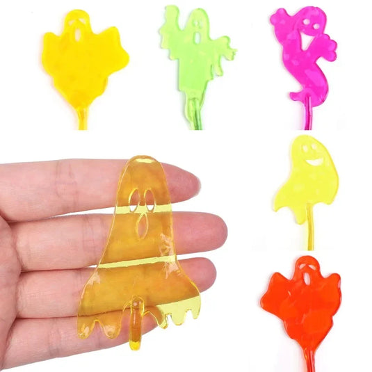 10Pcs Spider Web Elastic Sticky Stretchable Climbing Hand Novelty Toys for Kids Halloween Birthday Party Decorations Gifts