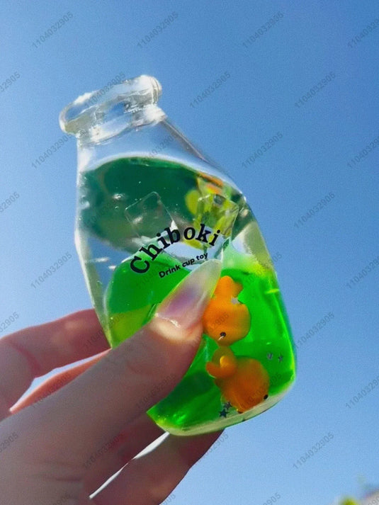 Boba Tea Stress Ball Bubble Tea Fidget Toy Water Bottle Squishy ASMR Anti Stress Funny Novelty Toy Toys For Girl antiestrés
