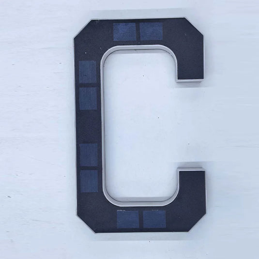 LED Solar House Number Light Waterproof Address Sign Modern Light Sensor Door Plate for Outdoor Home Yard Wall Decoration Use