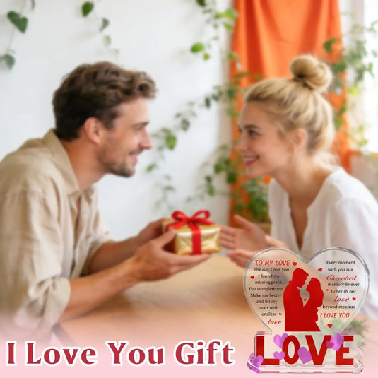 I Love You Gifts for Her Him - Valentines Day Gifts for Girlfriend Wife, Birthday Wedding Anniversary Romantic Heart Unique