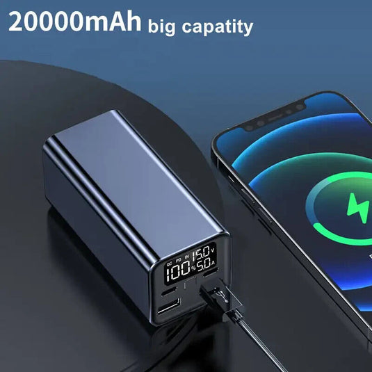 100W 20000mAh USB-C Laptop Power Bank – Black